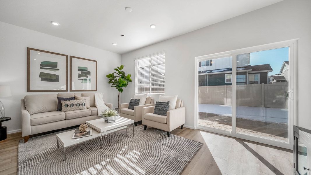 Furnished interior view inside a new home in Green Valley Ranch, Aurora (Image 17).
