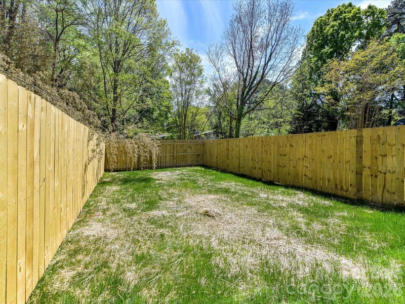 Sizeable fenced backyard offering privacy and plenty of room for outdoor entertaining, pets, or play. Sizeable fenced backyard offering privacy and plenty of room for outdoor entertaining, pets, or play.