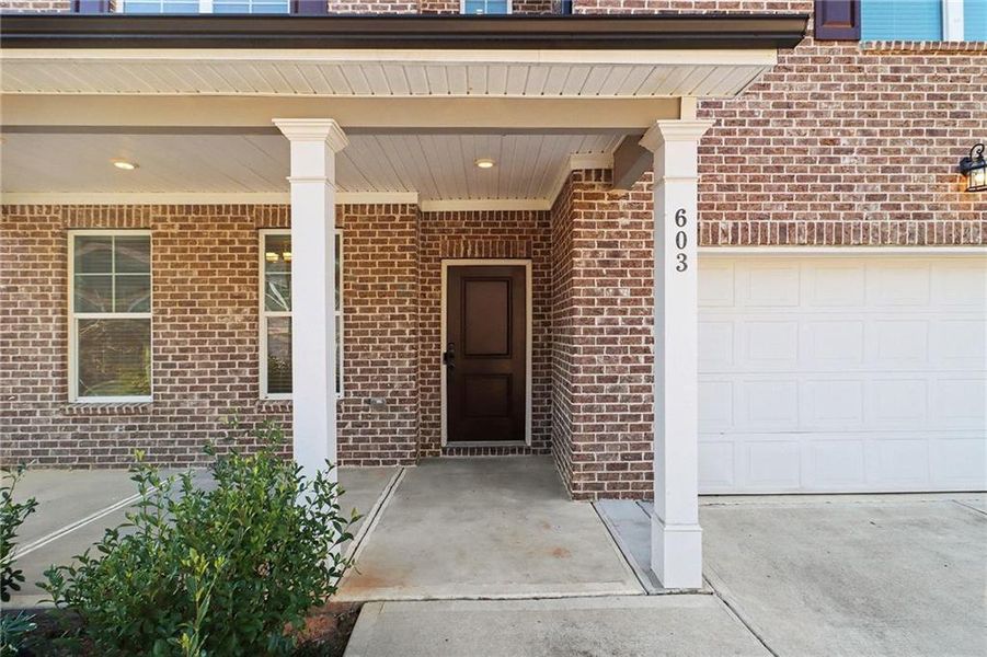Exterior details and patio area of a home in , Atlanta (Image 37).