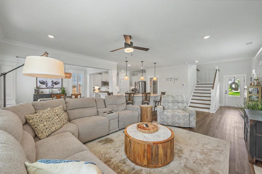 Furnished interior view inside a new home in , Johns Island (Image 9).
