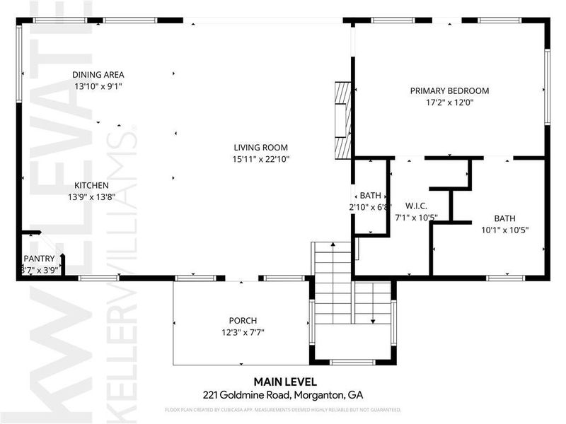2D floor plan layout of this home in , Morganton, GA (Image 5).
