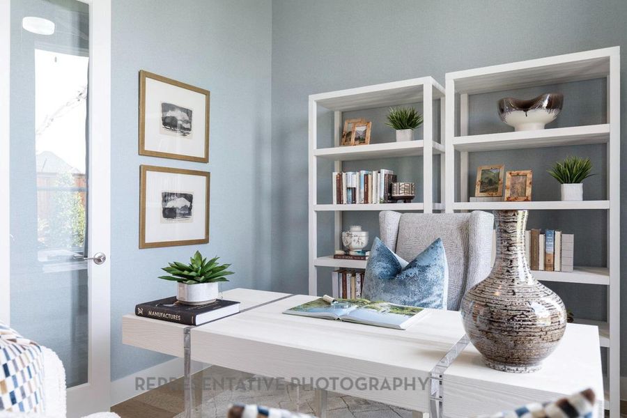 Furnished interior view inside a new home in Riceland: 50ft. lots, Mont Belvieu (Image 11).