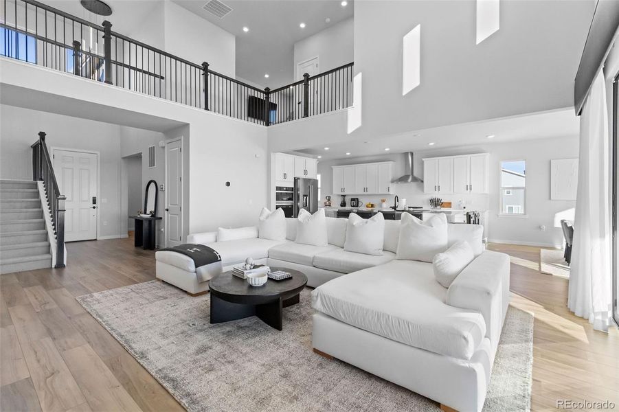 Furnished interior view inside a new home in Trails at Smoky Hill, Parker (Image 28).