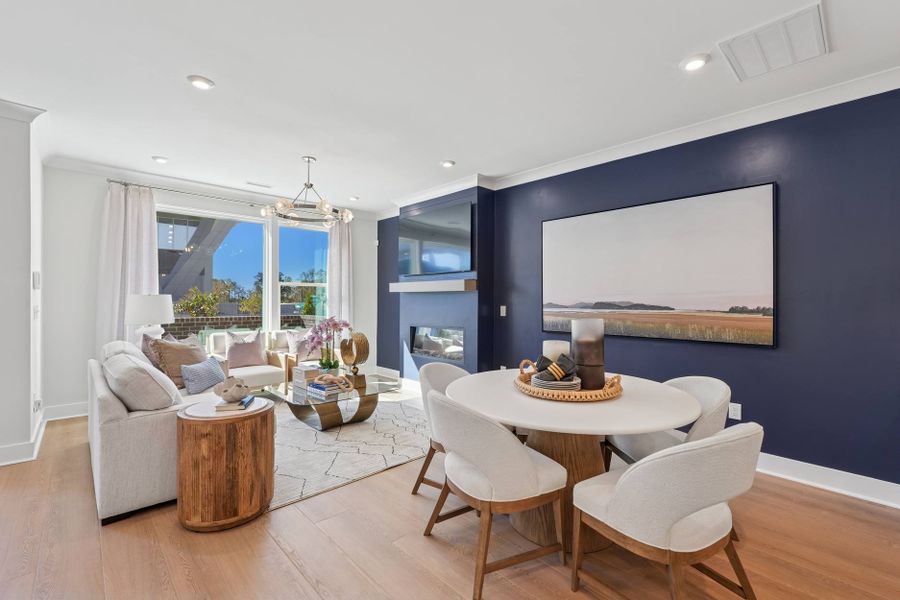 Representative furnished interior of a home built from the Sampson by Tri Pointe Homes in The Townes at NoVi, Pittsboro (Image 9).