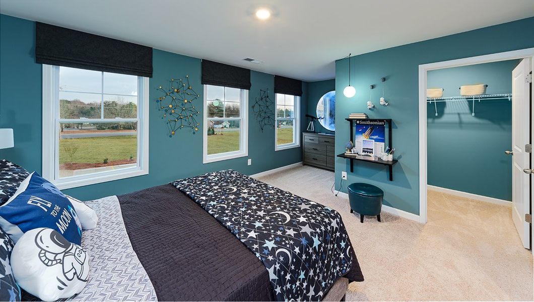 Furnished interior view inside a new home in Skybrook Corners, Huntersville (Image 2). Furnished interior view inside a new home in Skybrook Corners, Huntersville (Image 2).