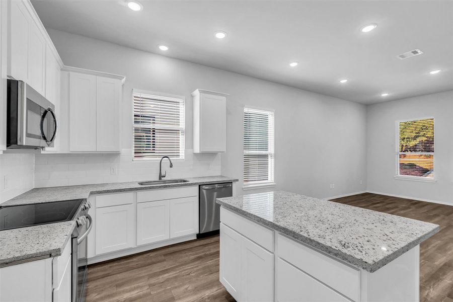 Furnished interior view inside a new home in , Willis (Image 9).