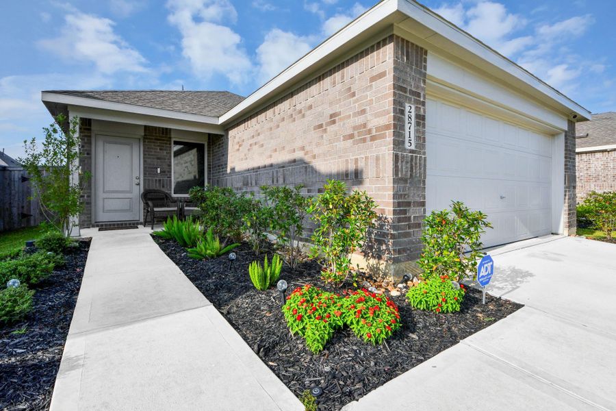 Exterior details and patio area of a home in The Grand Prairie, Hockley (Image 3). Exterior details and patio area of a home in The Grand Prairie, Hockley (Image 3).
