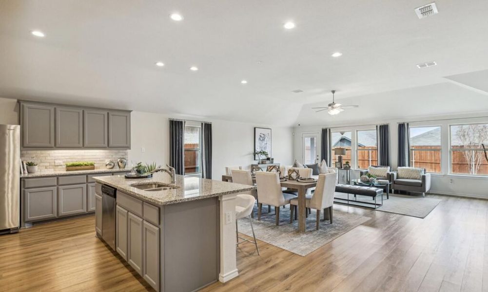 Front exterior of a new home in Rainbow Ridge, Fort Worth, TX, highlighting curb appeal (Image 8). Front exterior of a new home in Rainbow Ridge, Fort Worth, TX, highlighting curb appeal (Image 8).
