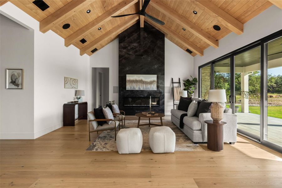 Furnished interior view inside a new home in , Dripping Springs (Image 5). Furnished interior view inside a new home in , Dripping Springs (Image 5).