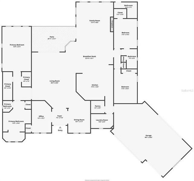 2D floor plan layout of this home in , Palm Coast, FL (Image 5). 2D floor plan layout of this home in , Palm Coast, FL (Image 5).