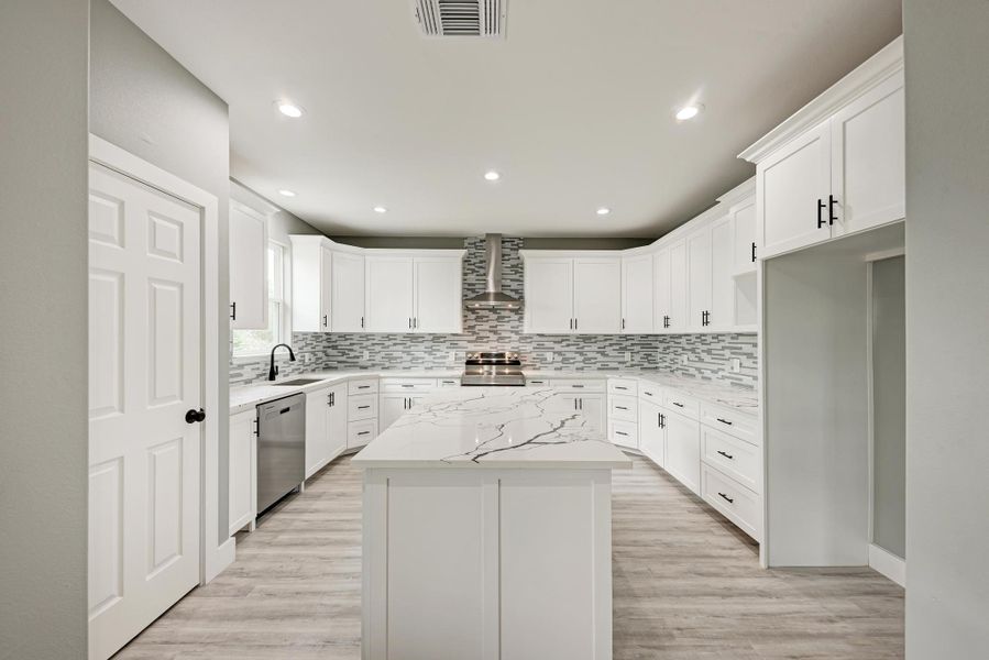 Furnished interior view inside a new home in , Paige (Image 10).