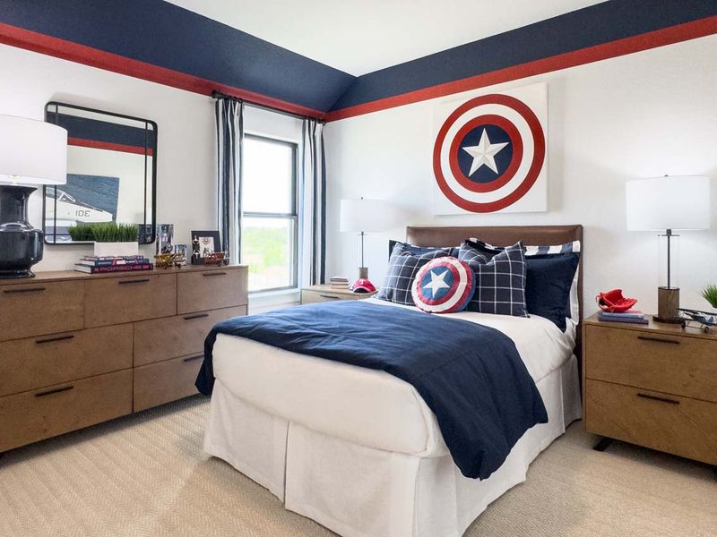 Representative Secondary Bedroom - some options shown Representative Secondary Bedroom - some options shown