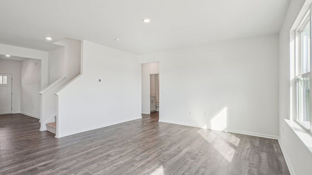 Spacious, unfurnished interior of a new home in The Landing at Winston Pointe, Clayton (Image 10). Spacious, unfurnished interior of a new home in The Landing at Winston Pointe, Clayton (Image 10).