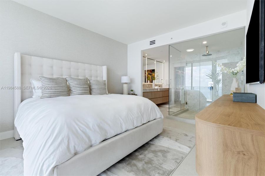 Furnished interior view inside a new home in , Miami (Image 22). Furnished interior view inside a new home in , Miami (Image 22).