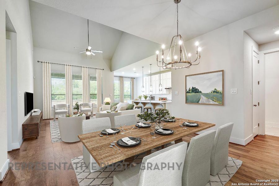 Furnished interior view inside a new home in Alsatian Oaks: 50ft. lots, Castroville (Image 7).