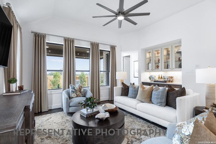Furnished interior view inside a new home in Prominence, San Antonio (Image 7).