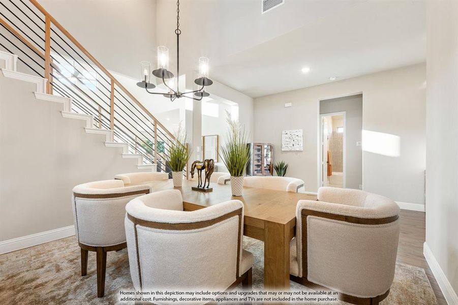 Furnished interior view inside a new home in Timberbrook, Justin (Image 29).