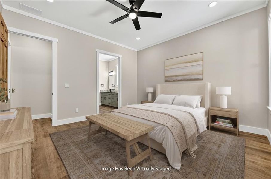 Furnished interior view inside a new home in , Ellijay (Image 15).