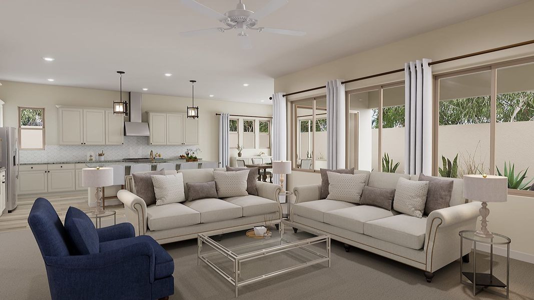 Representative furnished interior of a home built from the Verde Plan 5510 by Tri Pointe Homes in Blossom Rock, Apache Junction (Image 4).