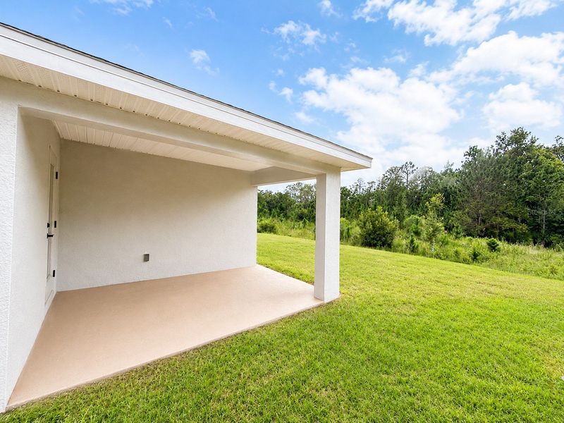 Exterior details and patio area of a home in Harmony Central, St. Cloud (Image 4).