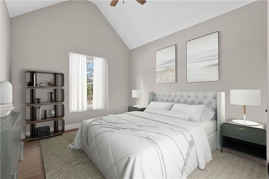 Furnished interior view inside a new home in , Ellijay (Image 8).