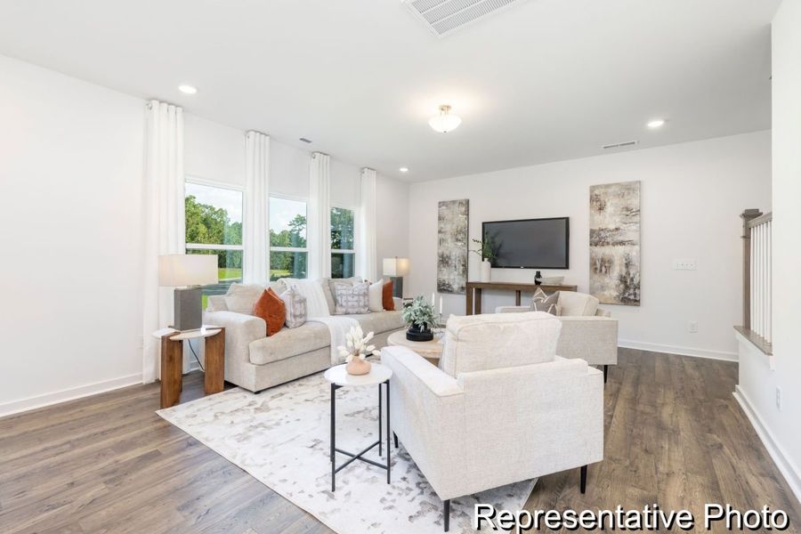 Furnished interior view inside a new home in Copper Ridge at Flowers Plantation, Clayton (Image 8).