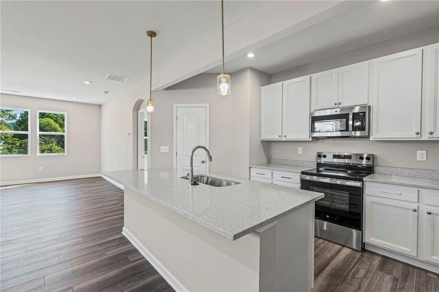 Furnished interior view inside a new home in Villas at Gold Creek, Dawsonville (Image 7).