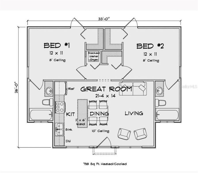 2D floor plan layout of this home in , Lehigh Acres, FL (Image 5).