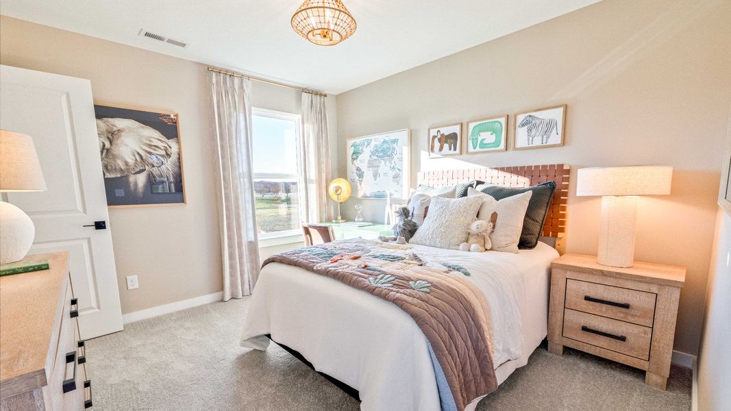 Representative furnished interior of a home built from the Bedford by DRB Homes in Cottages of Bearwood, Mount Pleasant (Image 18).