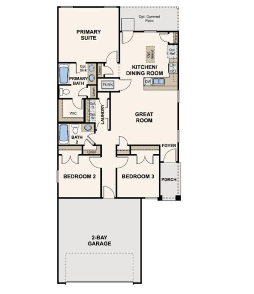 2D floor plan layout of this home in The Villages at Westpointe, Dayton, TX (Image 3). 2D floor plan layout of this home in The Villages at Westpointe, Dayton, TX (Image 3).