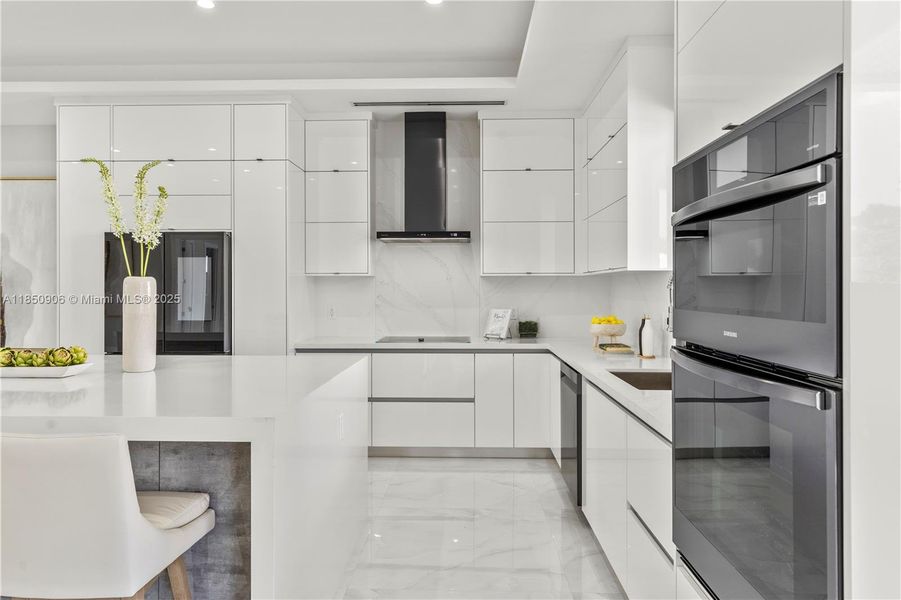 Furnished interior view inside a new home in , Miami (Image 35).