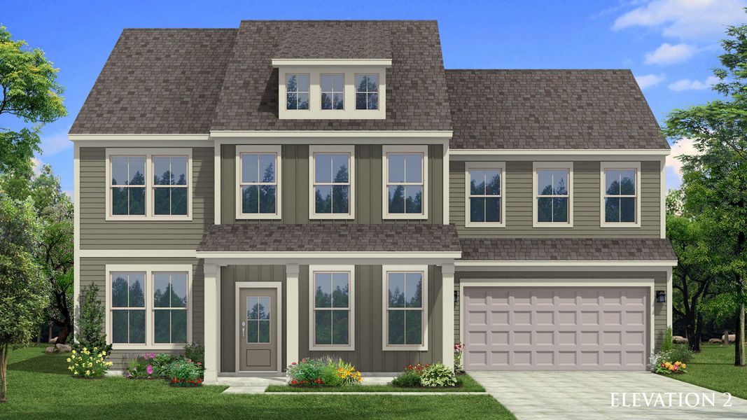 The Townsend at Michaux Gardens - Elevation 2 The Townsend at Michaux Gardens - Elevation 2