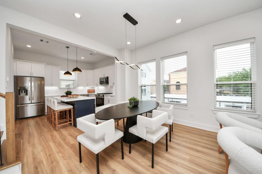 Furnished interior view inside a new home in , Houston (Image 12).