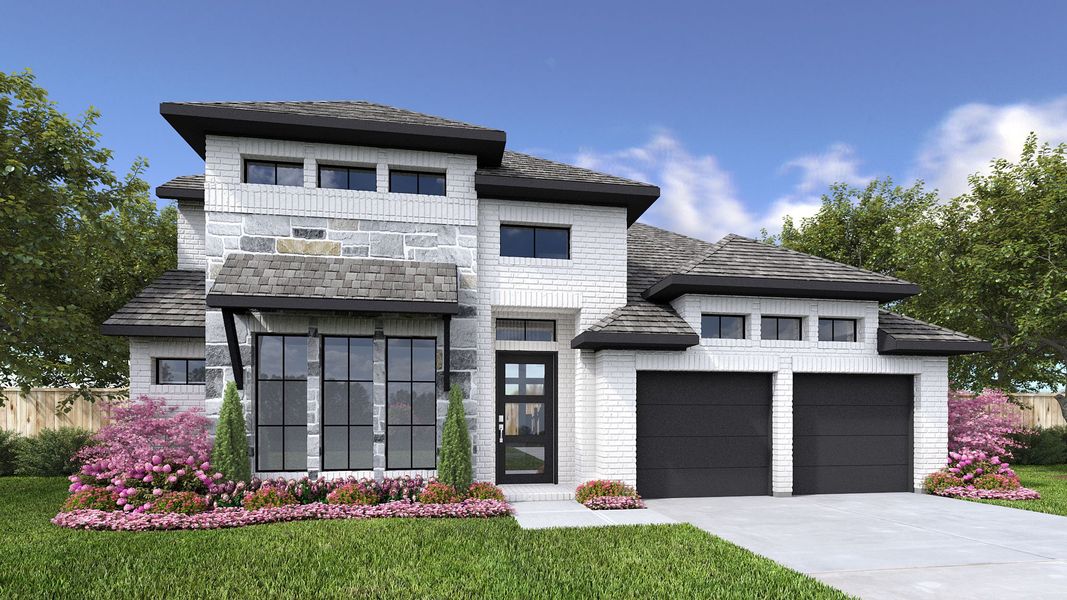 Representative exterior photo of a completed home built from the 3095C by Perry Homes in Colton, Todd Mission, TX (Image 3).