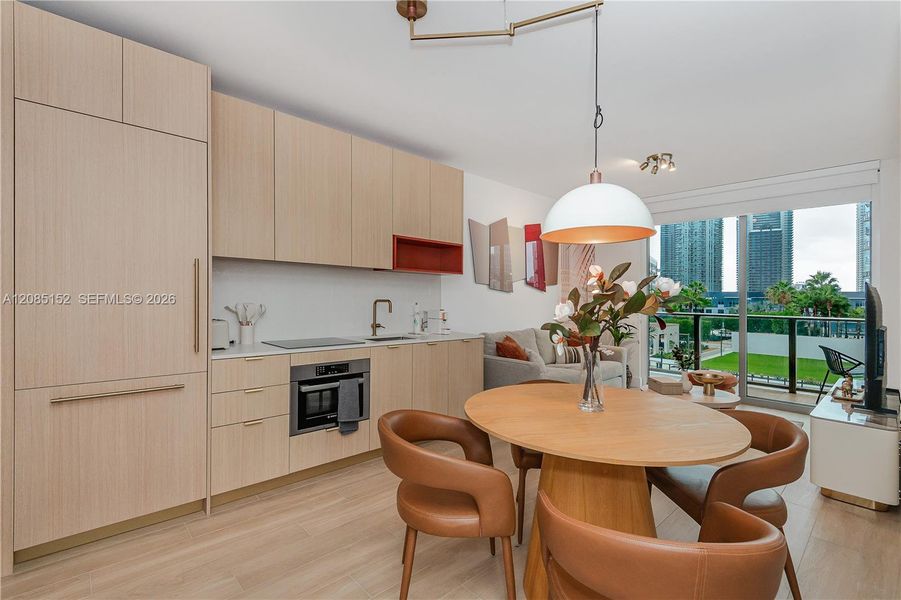Furnished interior view inside a new home in , Miami (Image 15).
