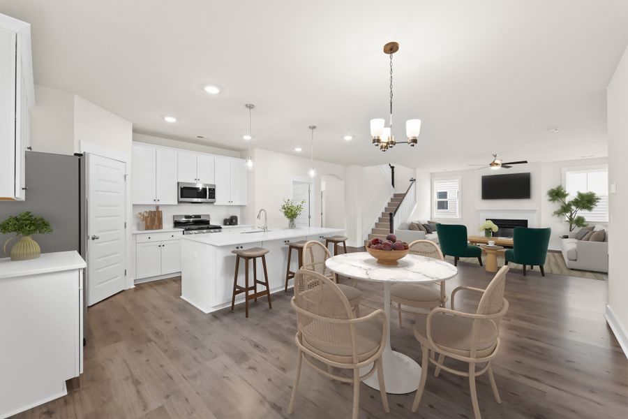 Harris Cafe, Kitchen, and Living Room Furnished