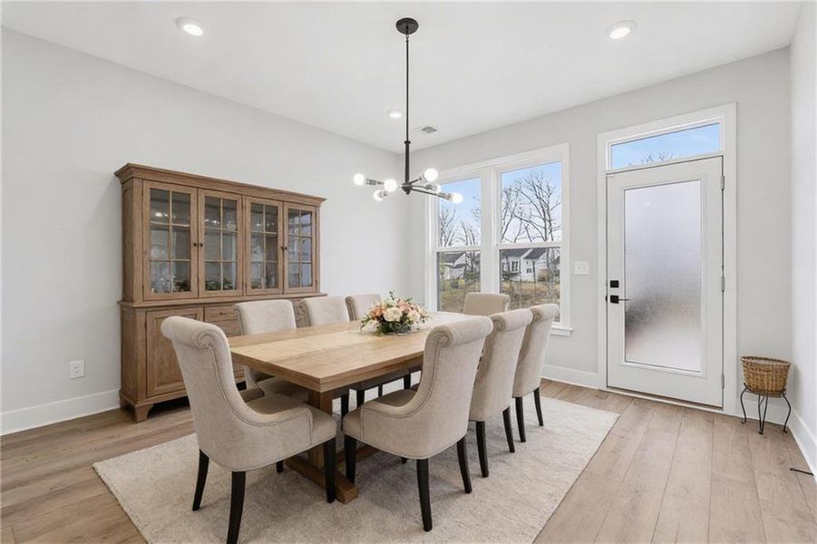 Furnished interior view inside a new home in , Hoschton (Image 9).