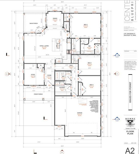 2D floor plan layout of this home in , Bastrop, TX (Image 5).