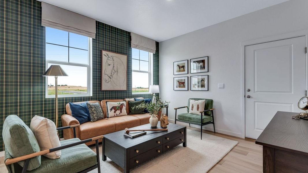 Furnished interior view inside a new home in Settlers Crossing, Commerce City (Image 5).