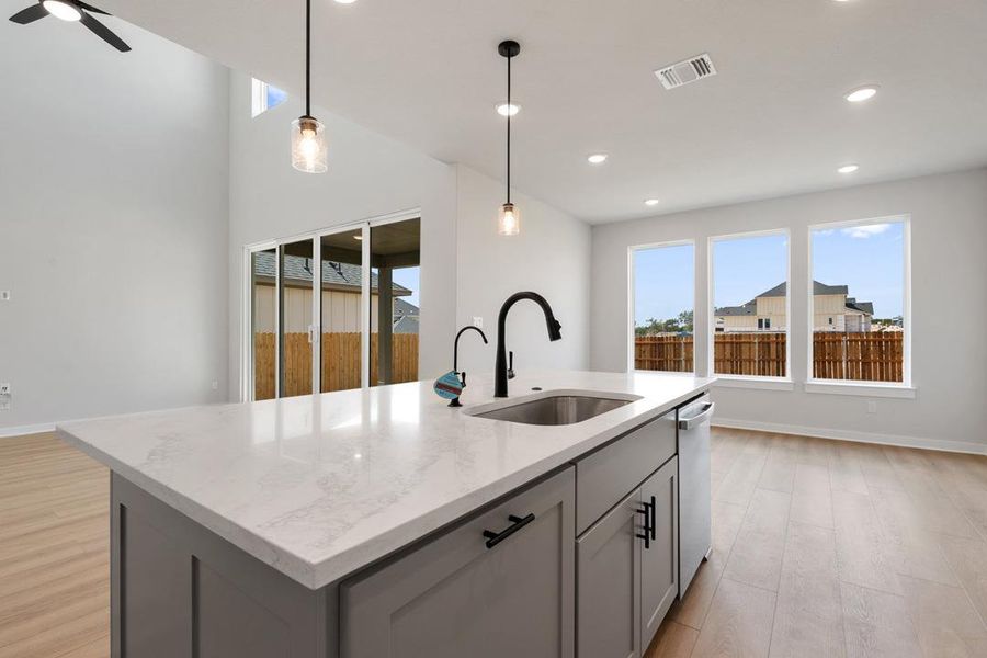 Furnished interior view inside a new home in Terrace Collection at Heritage, Dripping Springs (Image 5). Furnished interior view inside a new home in Terrace Collection at Heritage, Dripping Springs (Image 5).