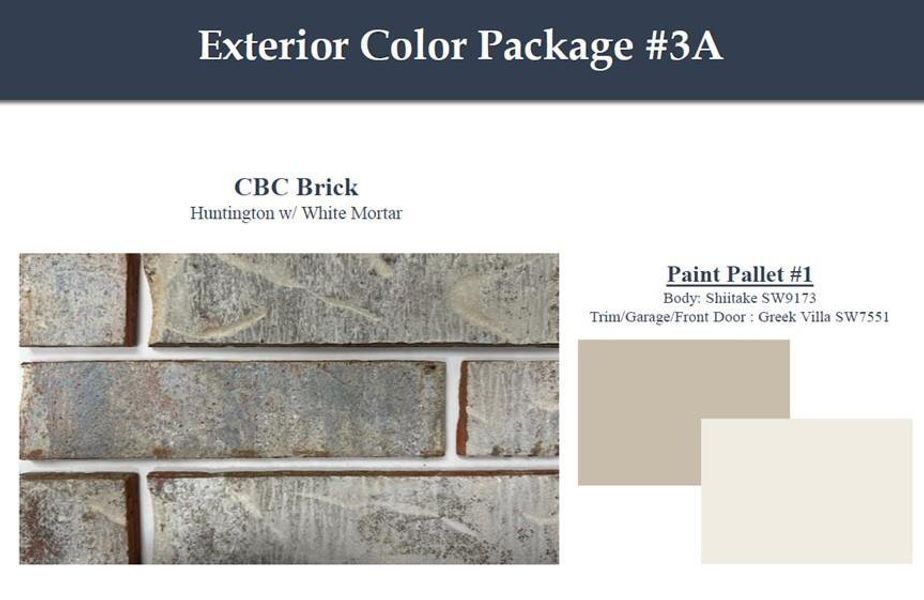 Sample of building materials used in homes in Laurel Landing, Alvin (Image 5).
