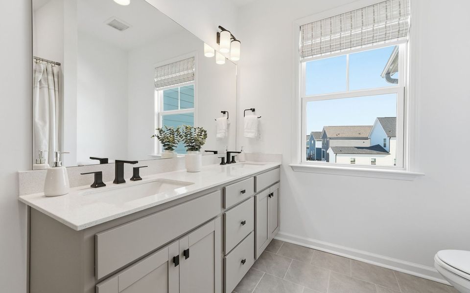 Furnished interior view inside a new home in Wendell Falls, Wendell (Image 14).
