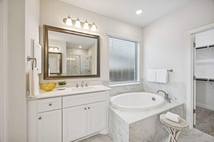 Furnished interior view inside a new home in Las Lomas, Forney (Image 17).
