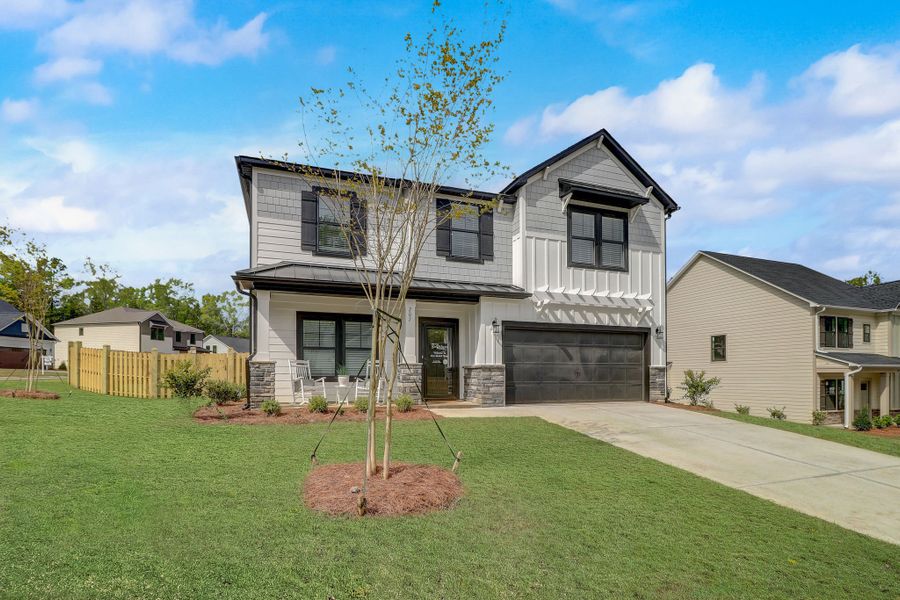 Representative exterior photo of a completed home built from the Brantley II by Great Southern Homes in Collins Cove, Chapin, SC (Image 29).