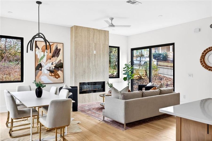 Furnished interior view inside a new home in , Atlanta (Image 14).