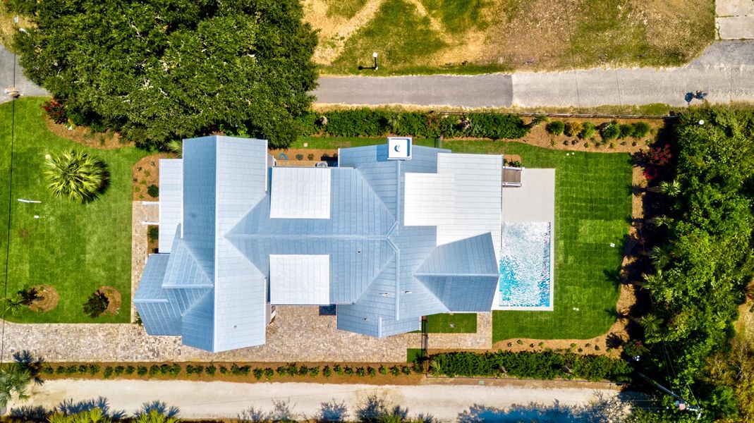 Front exterior of a new home in , Sullivan's Island, SC, highlighting curb appeal (Image 20). Front exterior of a new home in , Sullivan's Island, SC, highlighting curb appeal (Image 20).