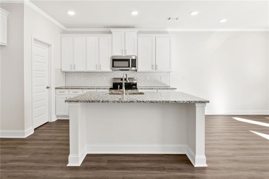 Furnished interior view inside a new home in Mulberry Summit, Flowery Branch (Image 6). Furnished interior view inside a new home in Mulberry Summit, Flowery Branch (Image 6).