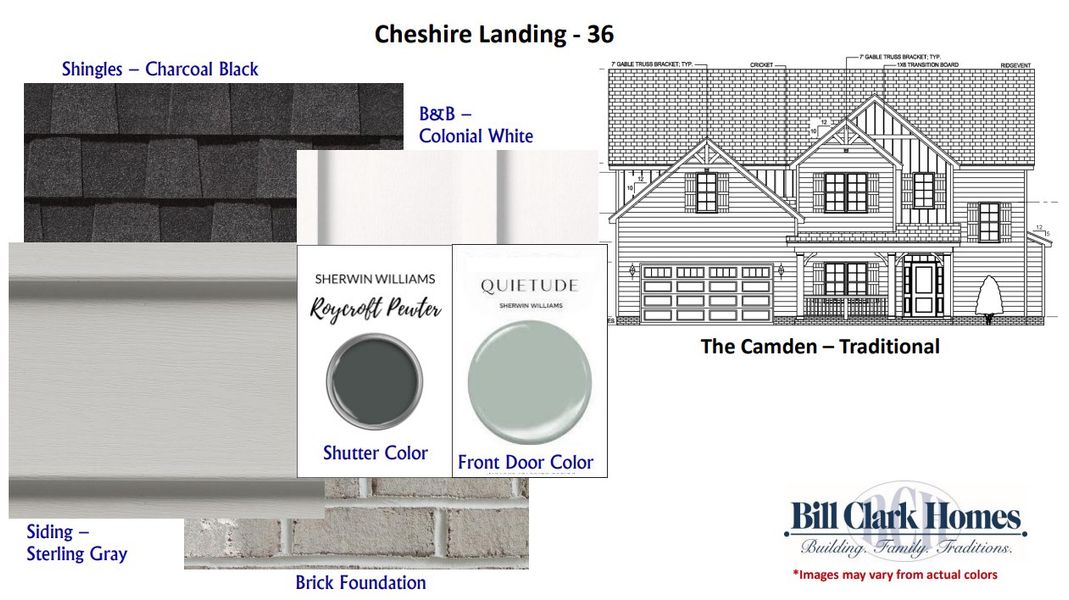 Sample of building materials used in homes in Cheshire Landing, Grimesland (Image 2). Sample of building materials used in homes in Cheshire Landing, Grimesland (Image 2).