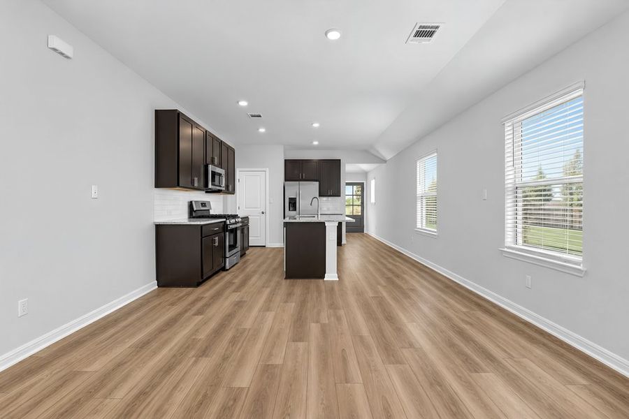 Furnished interior view inside a new home in Sunfield, Buda (Image 8).