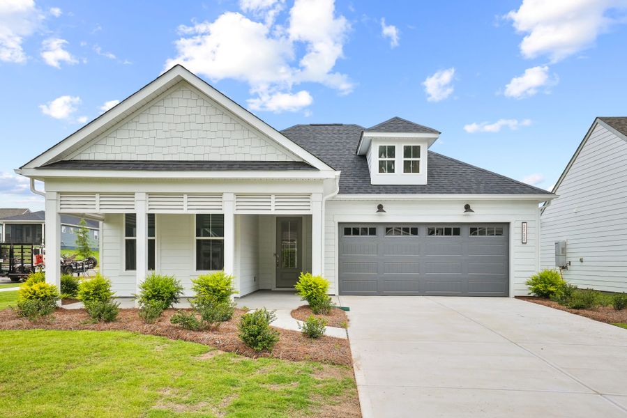 Front exterior of a new home in Carolina Riverside, Belmont, NC, highlighting curb appeal (Image 27).